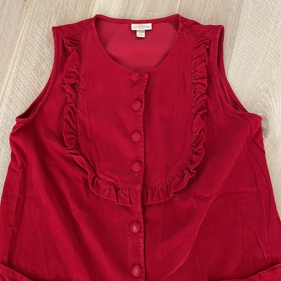 Erin Fetherston Bright Red Jumpsuit. - Picture 3 of 8